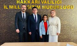Hacı Salih Şen Ortaokulu öğrencisi  Hakkari birincisi oldu