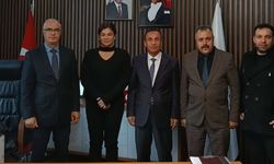 Türk İmar Sen Heyetinden Müdür Adıgüzel'e ziyaret