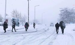 Bitlis'te okullara bir günlük kar arası