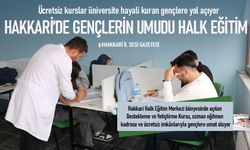 Halk Eğitim Kursu Hakkari’de gençlerin umudu oldu