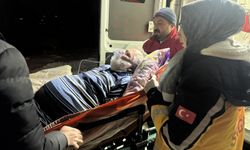 Köydeki hastaya paletli ambulansla ulaşıldı