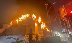 işçilerin kaldığı konteynerde yangın