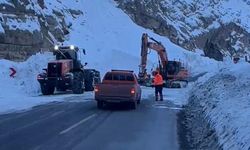 Hakkari’de karayoluna yine çığ düştü