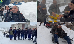 Hakkari'de kar çilesi eğlenceye dönüştü