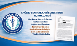 Sağlık-Sen Hakkari Şubesinin hukuk zaferi