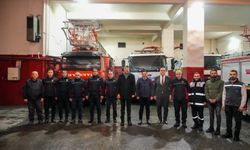 Vali  Çelik’ten İtfaiye Müdürlüğü’ne ziyaret