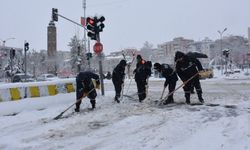 Siirt’te tüm köy yolları kardan kapandı