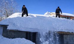 Hakkari'de damlardaki kar 2 metreyi buldu