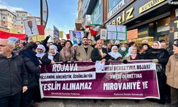 Yüksekova'da Suriye yürüyüşü ve protestosu