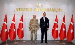 Kaymakam Demirci, İl Jandarma Komutanı Öz’ü ağırladı