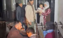 Selde mahsur kalan 11 kişilik aile kurtarıldı