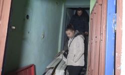 Bir evde zorla tutulan kadını polis ve itfaiye kurtardı