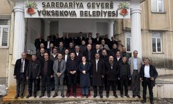 Muhtarlar Yüksekova Belediyesi’ni ziyaret etti