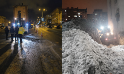 Hakkari’de karla mücadele aralıksız sürüyor