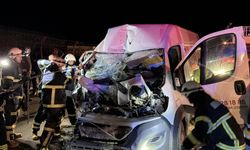 Kamyonet park halindeki TIR’a çarptı