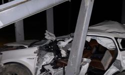 Feci kazada sürücü öldü, babası yaralandı