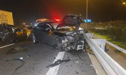 Yolda kalan otomobile kamyon çarptı: 1 yaralı