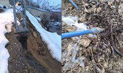 Şemdinli'de toprak kayması paniği