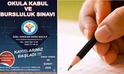 Özel Hakkari Doğu kolejinden sınav duyurusu