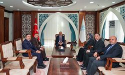 İl Müftülüğü heyetinden Vali İbrahim Taşyapan’a ziyaret