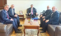 Hakkari muhtarları Bakan Yardımcısı Ali Çelik’i ziyaret etti