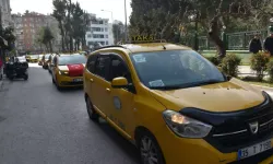 Öldürülen taksicinin meslektaşlarından konvoylu tepki