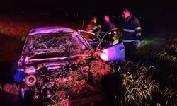 Mardin- Otomobil tarlaya yuvarlandı: 1 ölü, 3 yaralı