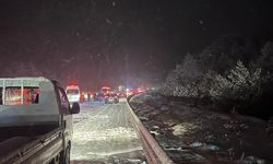 Yoğun kar yağışı ulaşımı olumsuz etkiledi