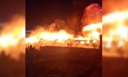 Erbil’de İHA düştü: Büyük yangın çıktı