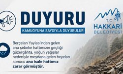Hakkari Belediyesinden bulanıklık  su ve kesinti açıklaması