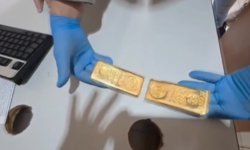 Sırt çantasında 8 kilo kaçak altınla yakalandı