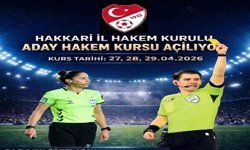 Hakkari’de Aday Hakem kursu açılıyor