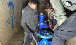 Belediye ekipleri gece çalışıp arızayı giderdi