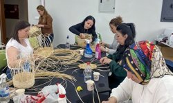Hakkari'de 16 kadın 'Rattan İşler Atölyesi Eğitimi' aldı