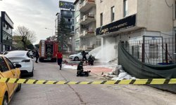 Doğal gaz kutusu patladı, yangın çıktı