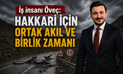 İş insanı Öveç: Hakkari için ortak akıl ve birlik zamanı