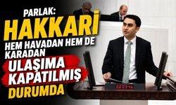 Parlak, Hakkari’deki yol sorununu meclis’e taşıdı