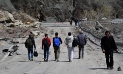 Hakkari'de heyelan mağduriyeti devam ediyor