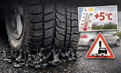 Kış lastiği +5 dereceden sonra riskli