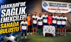 Hakkari’de sağlık emekçileri halı sahada buluştu