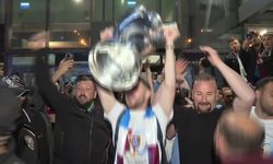 Trabzonspor’a havalimanında coşkulu karşılama