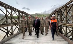 Vali Taşyapan ve Topaloğlu’ndan alternatif yol ve köprü incelemesi