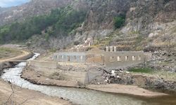 Baraj suyu çekildi, anılar canlandı