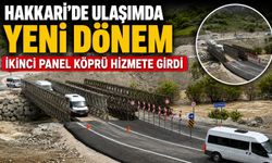 Hakkari-Van yolunda ikinci panel köprü tamamlandı