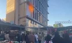 Diyarbakır’da inşaat halindeki otelde yangın