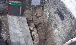 Erzurum'da 'Öksürük Baba Türbesi’nde define kazısı