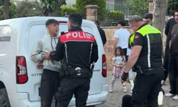 Kazadan sonra polise sarılıp ağladı