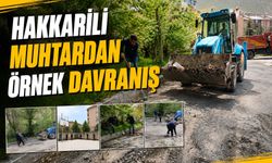 Hakkarili mahalle muhtarından örnek davranış