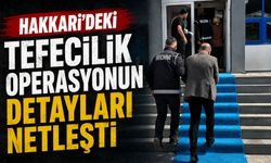 Hakkari'deki tefecilik operasyonun detayları netleşti