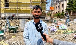 Vanlı işçiler Hakkari’de alın teri döküyor